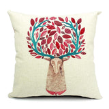 All 4 Kids 45cm Square Throw Pillow Cushion Cover - Elk