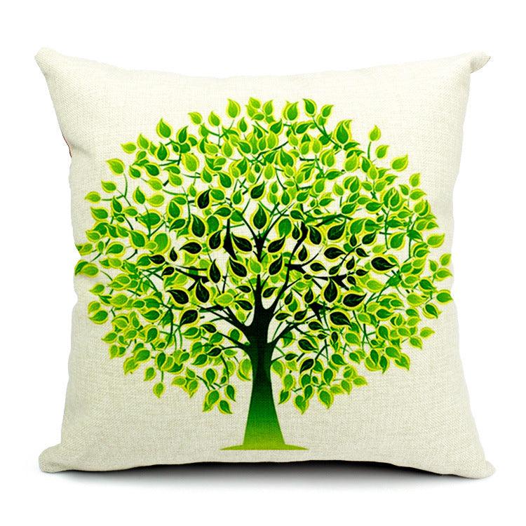 All 4 Kids 45cm Square Throw Pillow Cushion Cover - Water Drop Tree