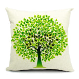 All 4 Kids 45cm Square Throw Pillow Cushion Cover - Water Drop Tree