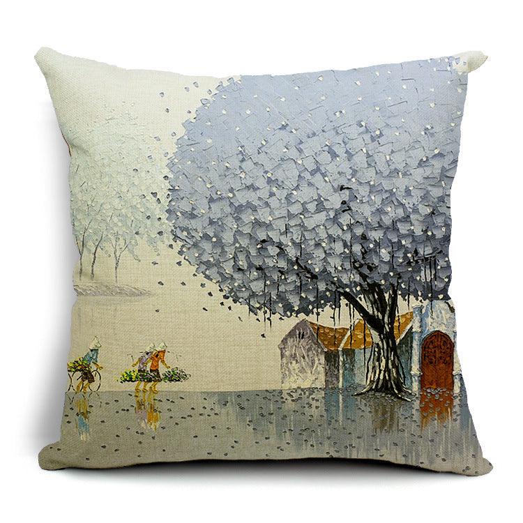 All 4 Kids 45cm Square Throw Pillow Cushion Cover - Orient Village