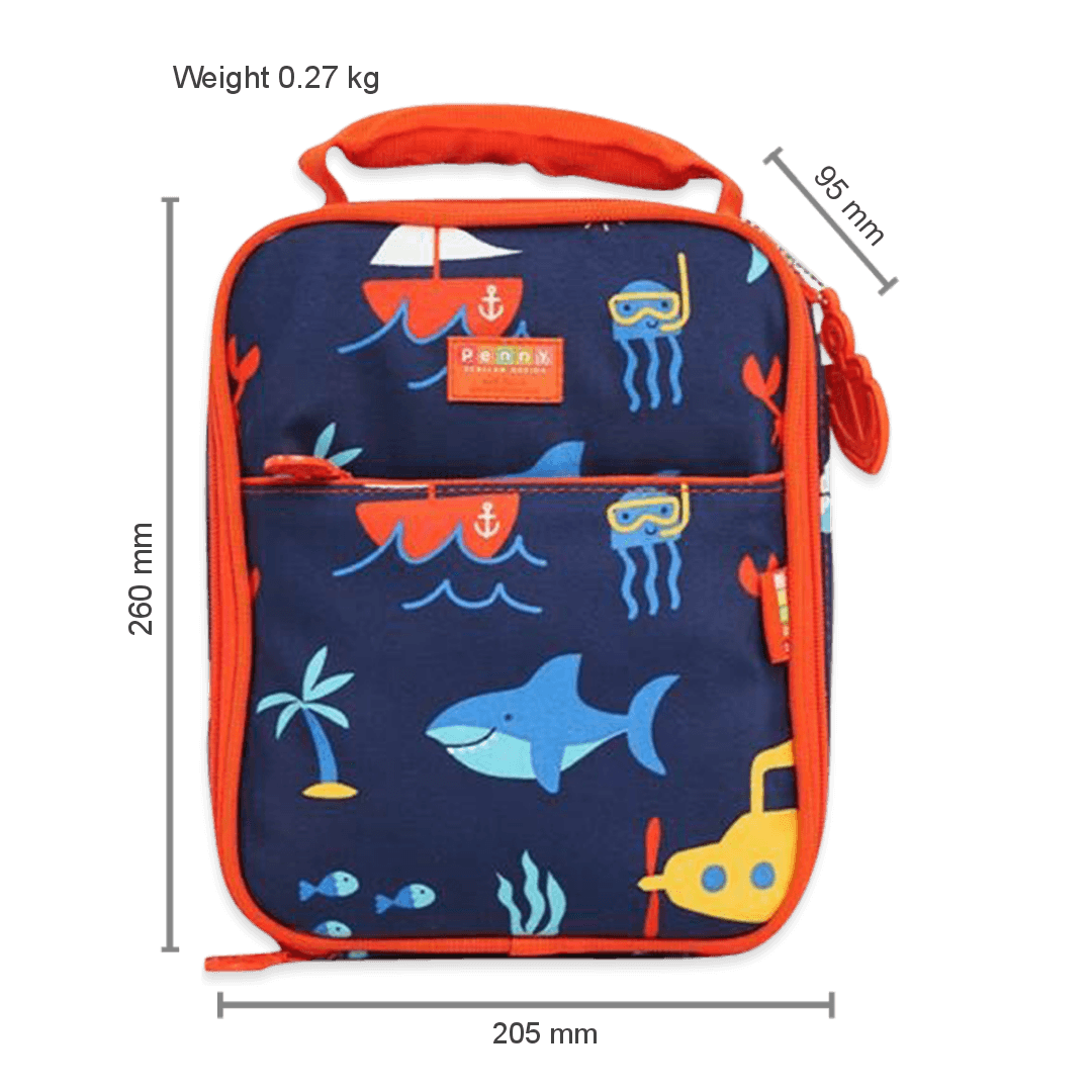 Penny Scallan Large Insulated Lunch Bag - Anchors Away