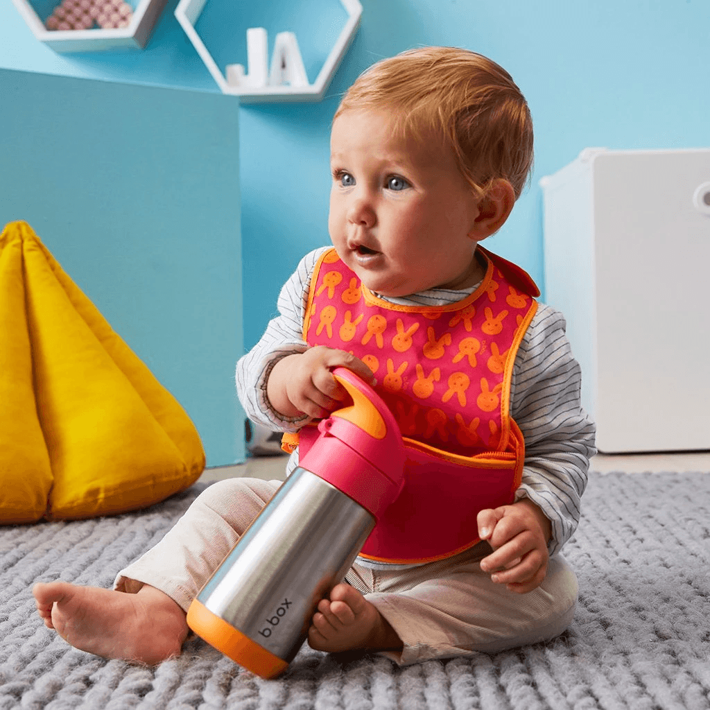 B.Box 350mL Insulated Drink Bottle - Strawberry Shake