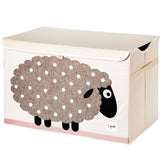 3 Sprouts Farbic Toy Chest - Beige Sheep