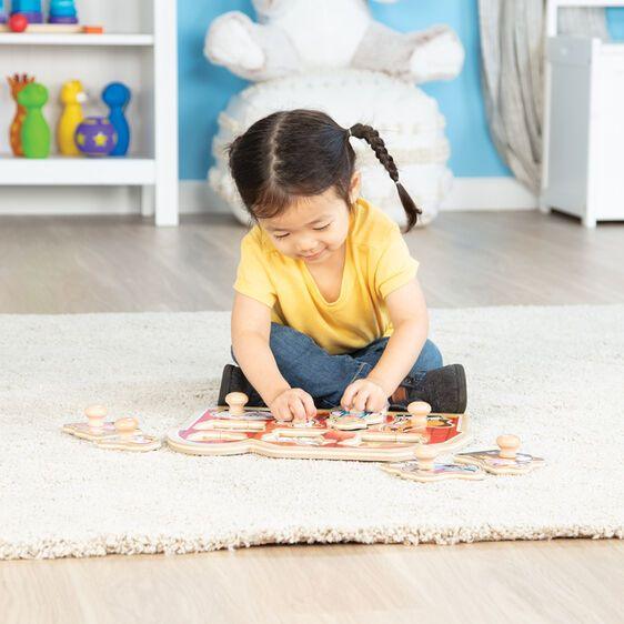 Melissa & Doug Large Farm Jumbo Knob Puzzle - 8pc