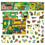 Headu - Puzzle + Stickers The Farm