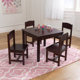 KidKraft Farmhouse Table & 4 Chairs Espresso