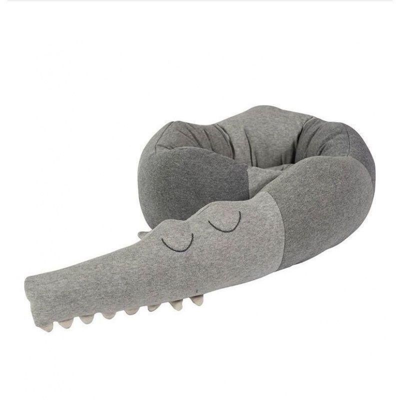 ALL 4 KIDS 185cm Alligator Baby Cot Bumper Flush Toy