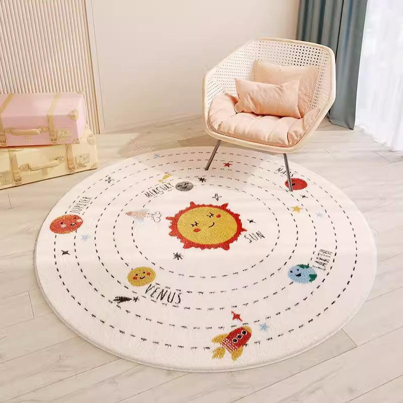 ALL 4 Kids The Solar System Round Rug