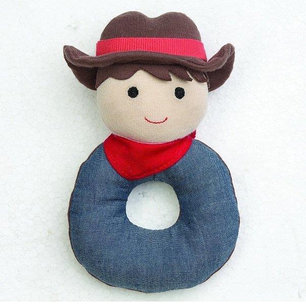 Apple Park Organic Luxury Barnyard Billy Soft Rattle