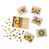 Melissa & Doug Pattern Blocks And Boards - 120pc