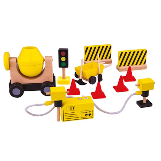 Tidlo Wooden Construction Equipment Toy