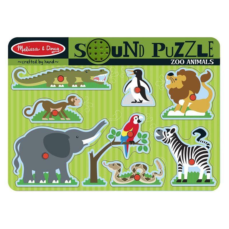 Melissa & Doug Zoo Animals Sound Puzzle - 8pc