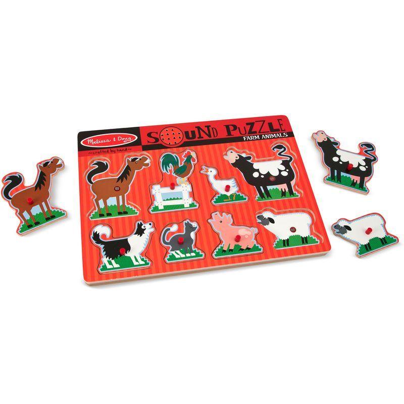 Melissa & Doug Farm Animals Sound Puzzle - 8pc