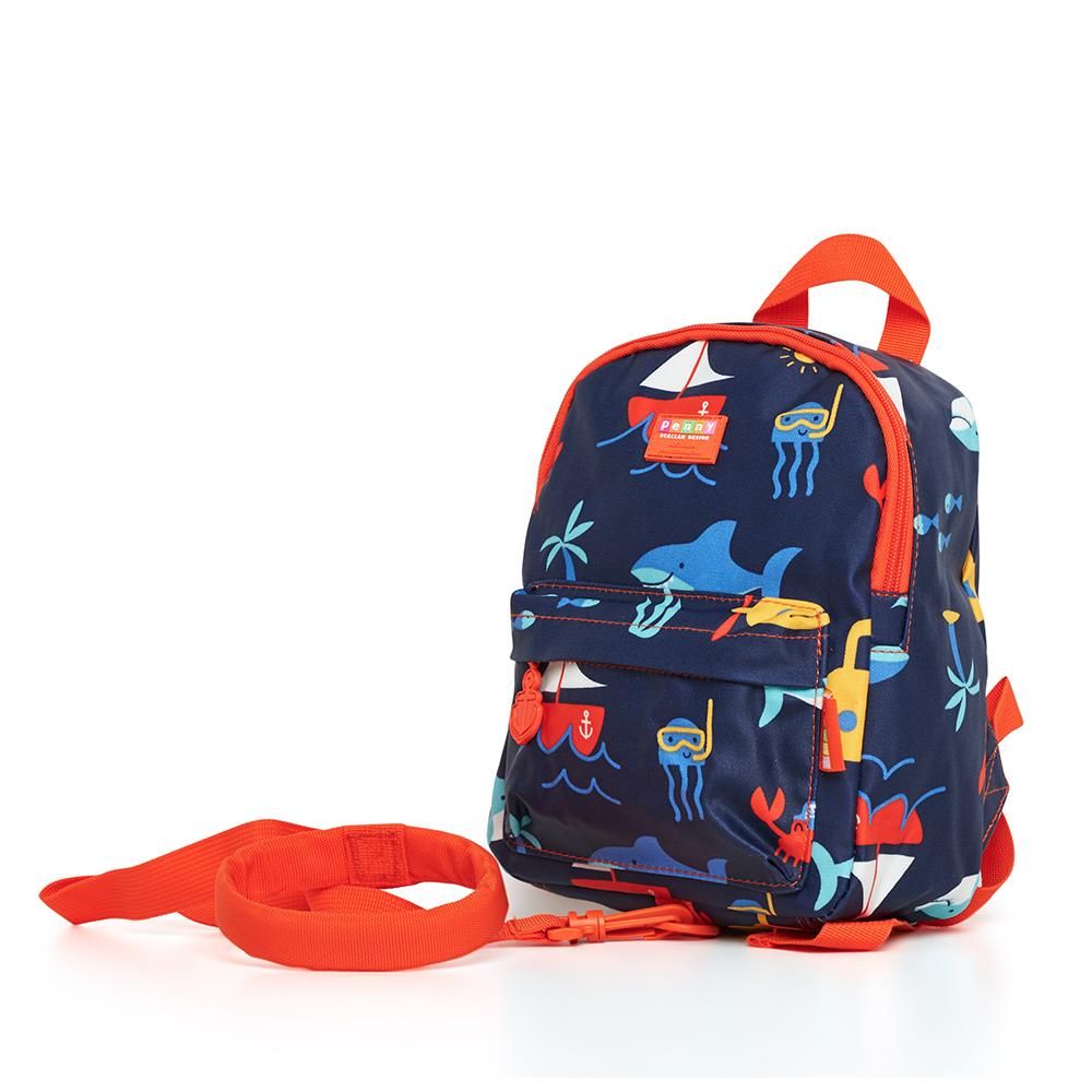 Penny Scallan Mini Backpack with Rein - Anchors Away