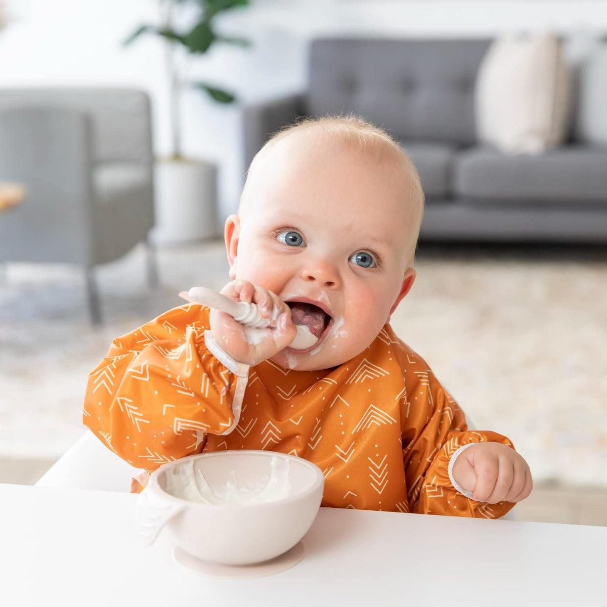 Bumkins Silicone First Feeding Set - Sand