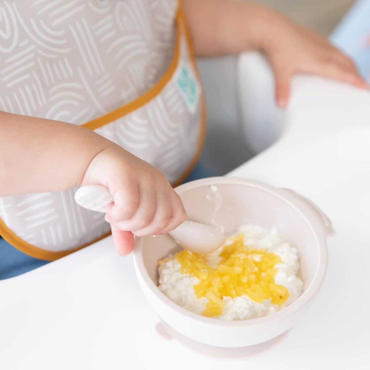 Bumkins Silicone First Feeding Set - Sand