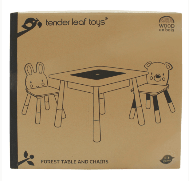 Tender Leaf Toys Forest Wooden Table and 2 Chairs