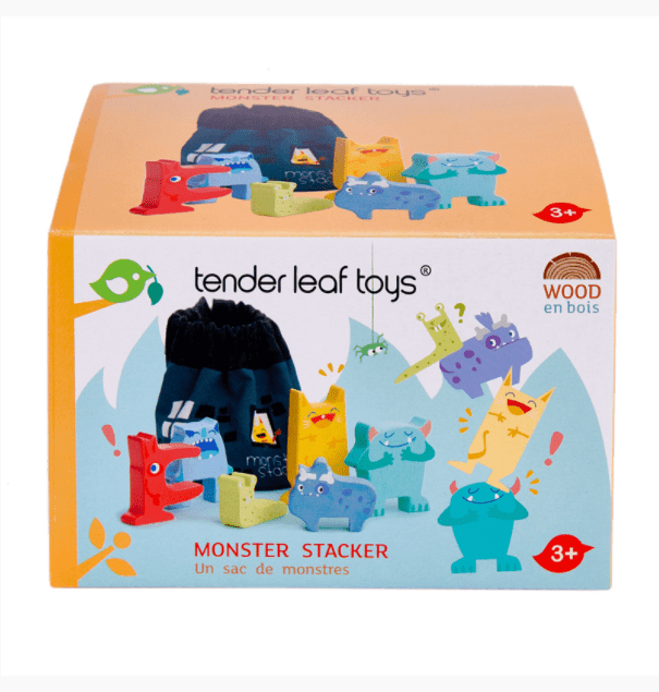 Tender Leaf Toys Monster Stackers with Bag