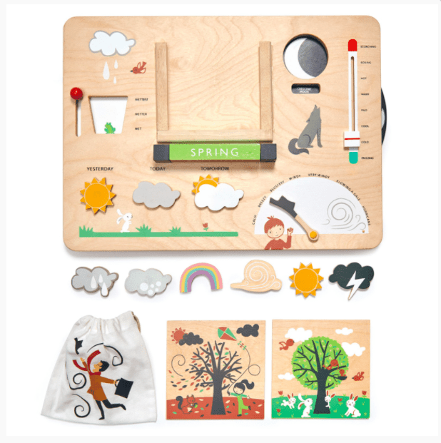 Tender Leaf Toys Wooden Weather Station