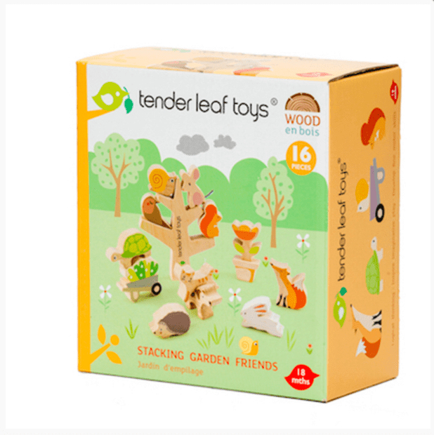 Tender Leaf Toys Stacking Garden Animal Friends