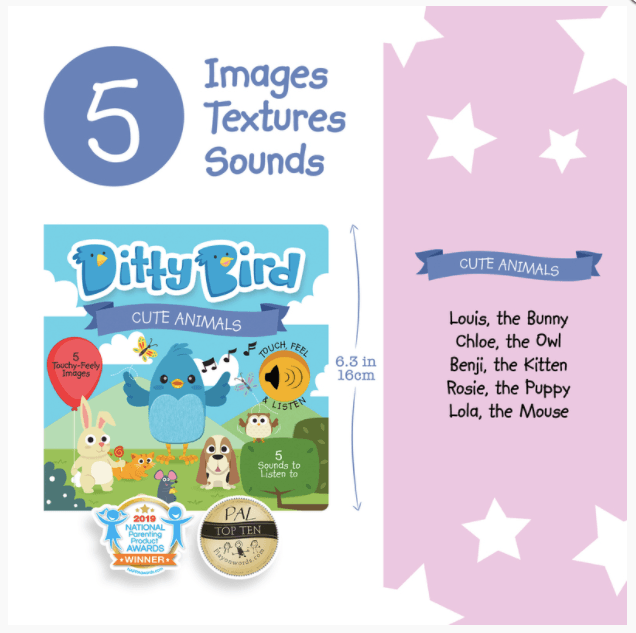 Ditty Bird Cute Animals Board Books