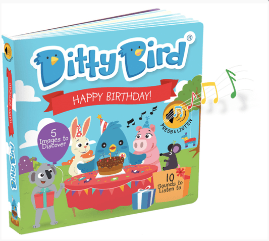 Ditty Bird Happy Birthday Board Book