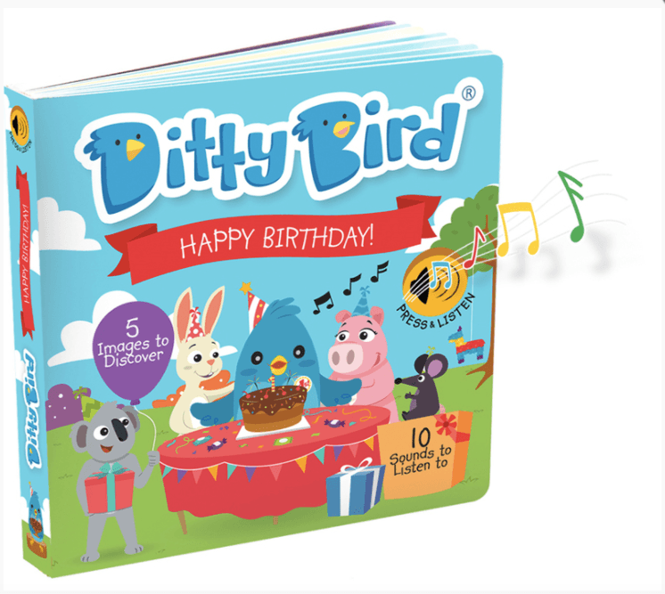 Ditty Bird Happy Birthday Board Book