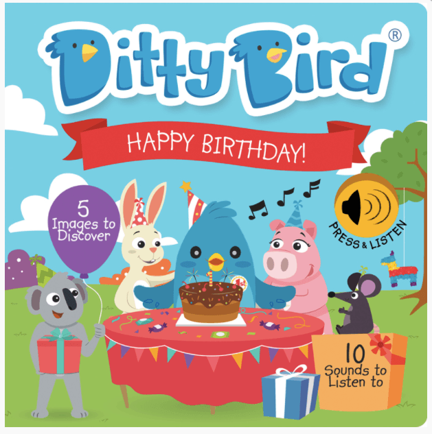 Ditty Bird Happy Birthday Board Book