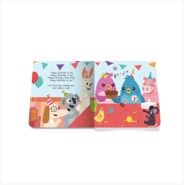 Ditty Bird Happy Birthday Board Book