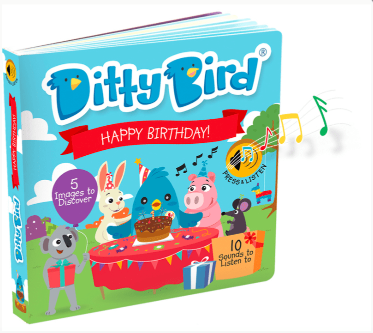 Ditty Bird Happy Birthday Board Book