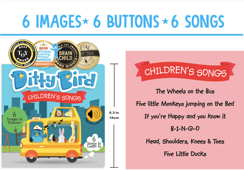 Ditty Birds Children's Songs Board Book