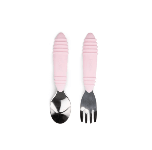 Bumkins Spoon and Fork - Pink