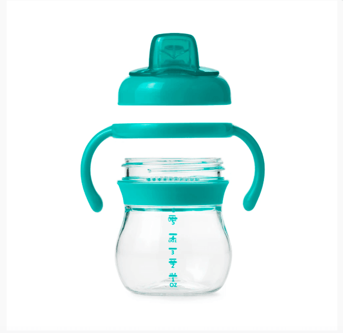 Oxo Tot Grow Soft Spout Cup With Removable Handles - Teal