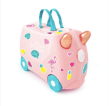 Trunki Ride-On Luggage - Flossi the Flamingo