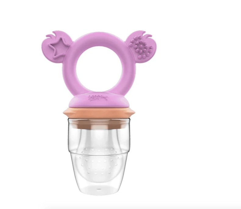 Cherub Baby Silicone Fresh Food Feeder & Teether - Peach Blush