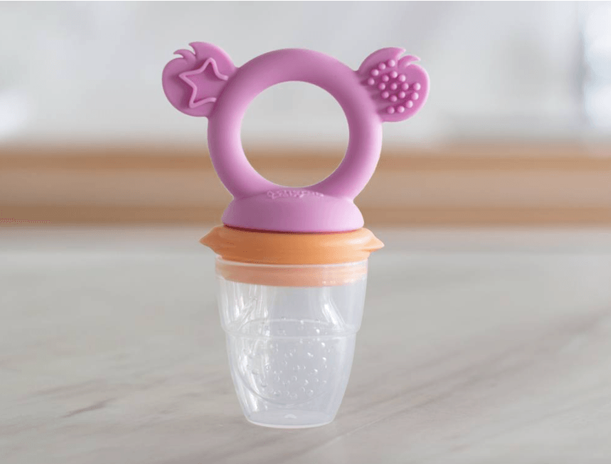 Cherub Baby Silicone Fresh Food Feeder & Teether - Peach Blush