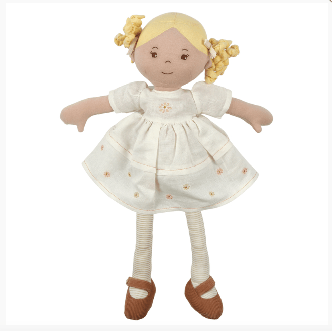 Bonikka Priscy Linen Doll with Blonde Hair