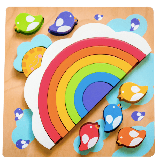 Kiddie Connect Large Sun and Rainbow Puzzle