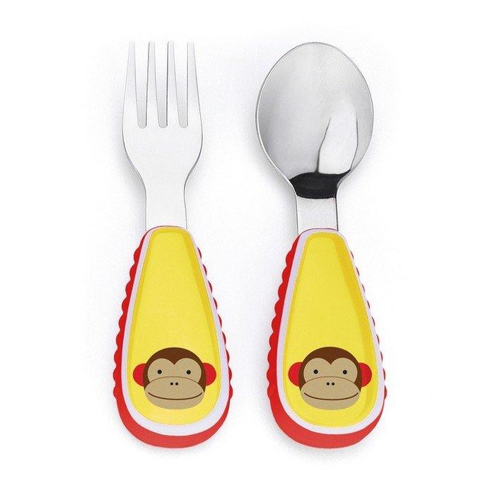 SKIP HOP Zootensils Fork & Spoon - Monkey