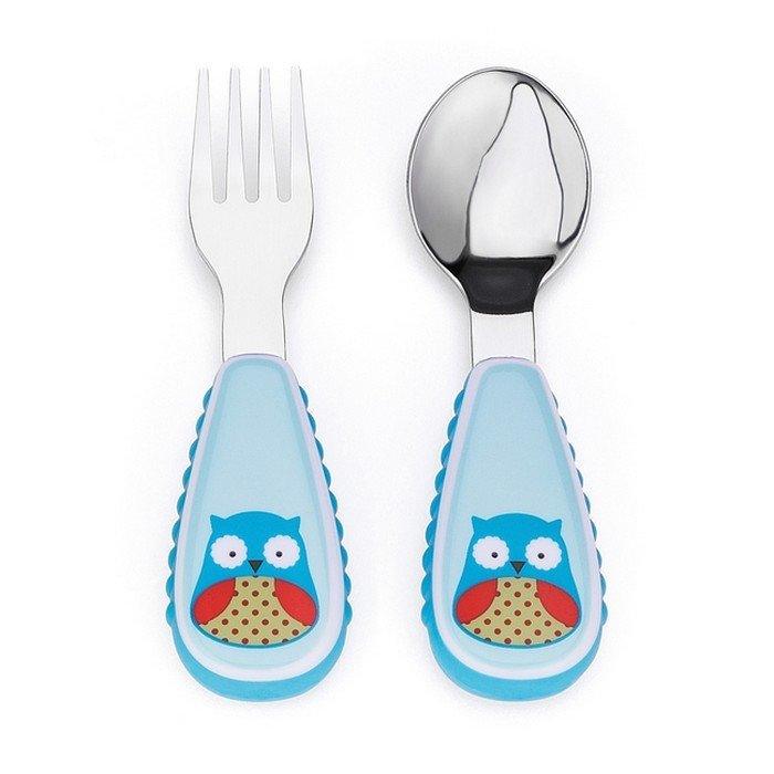 SKIP HOP Zootensils Fork & Spoon - Owl