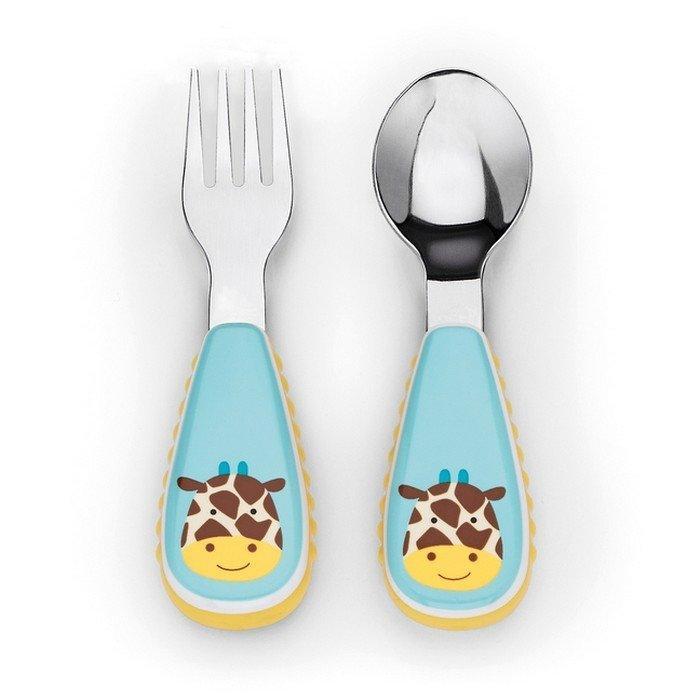 SKIP HOP Zootensils Fork & Spoon - Giraffe