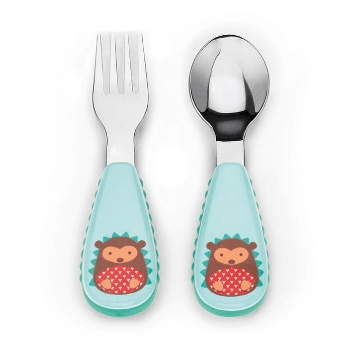 SKIP HOP Zootensils Fork & Spoon - Hedgehog