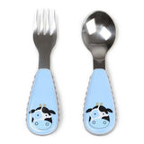 SKIP HOP Zootensils Fork & Spoon - Cow