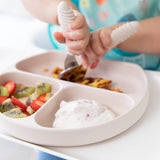 Bumkins Silicone Grip Dish - Sand