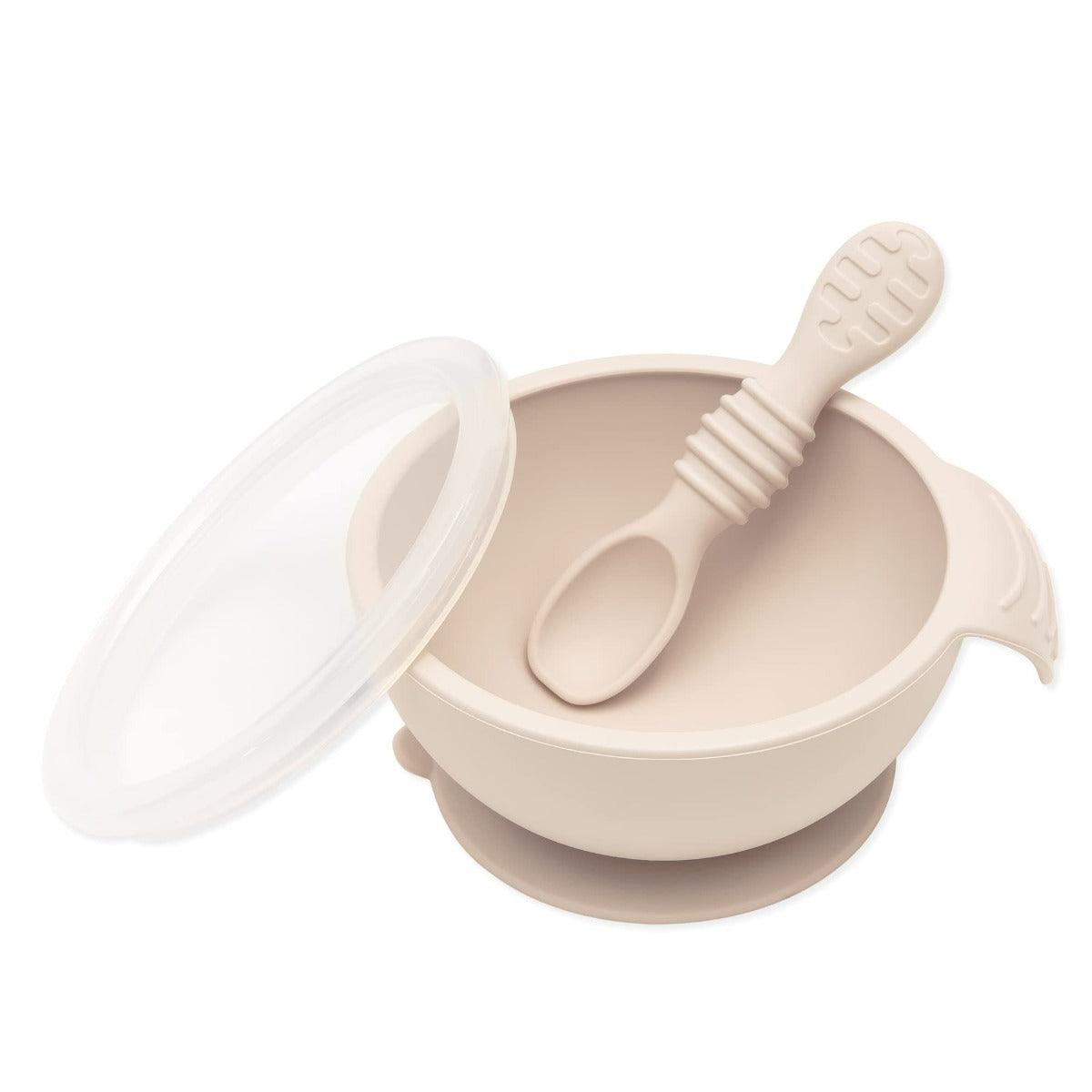 Bumkins Silicone First Feeding Set - Sand