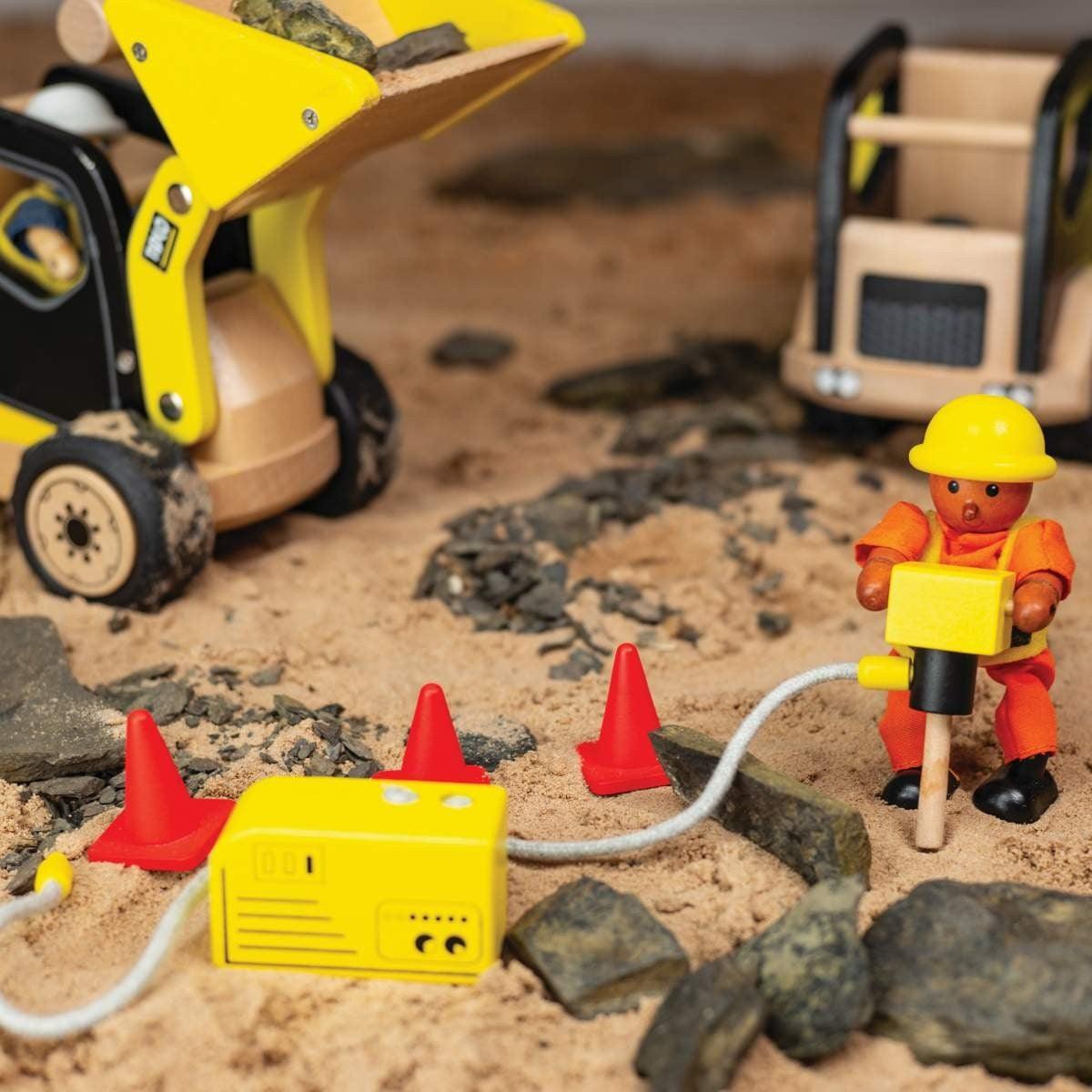 Tidlo Wooden Construction Equipment Toy
