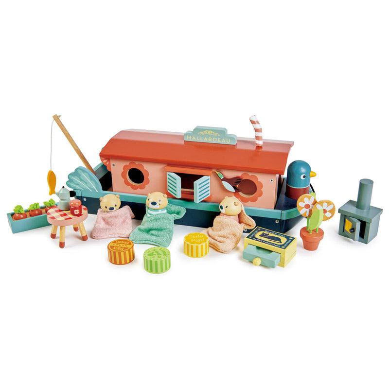 Tender Leaf Toys Little Otter Canal Boat