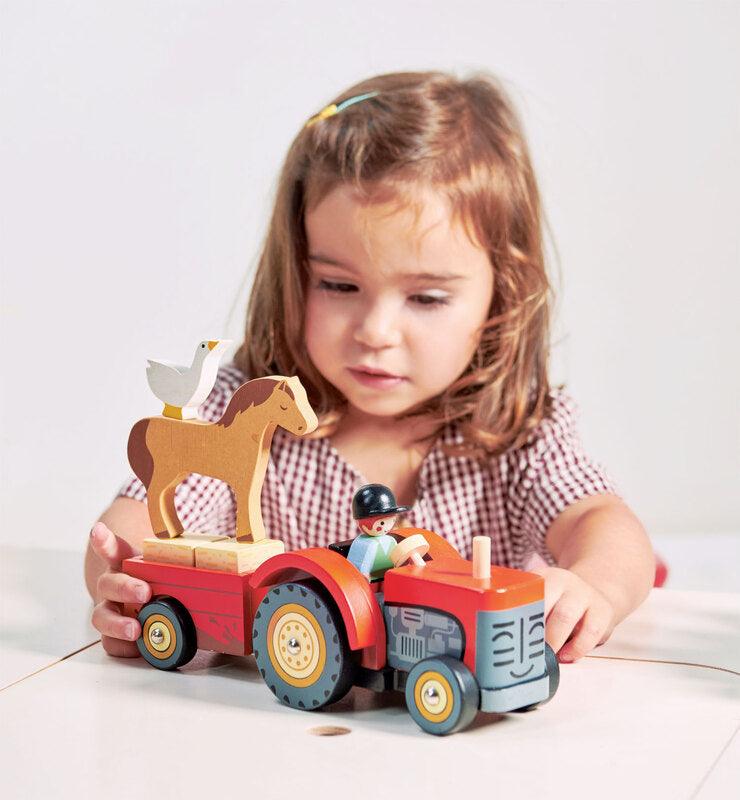 Tender Leaf Toys Farmyard Tractor