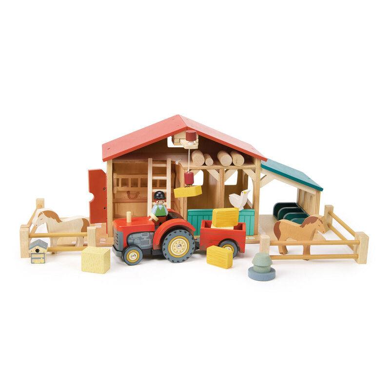 Tender Leaf Toys Farmyard Tractor