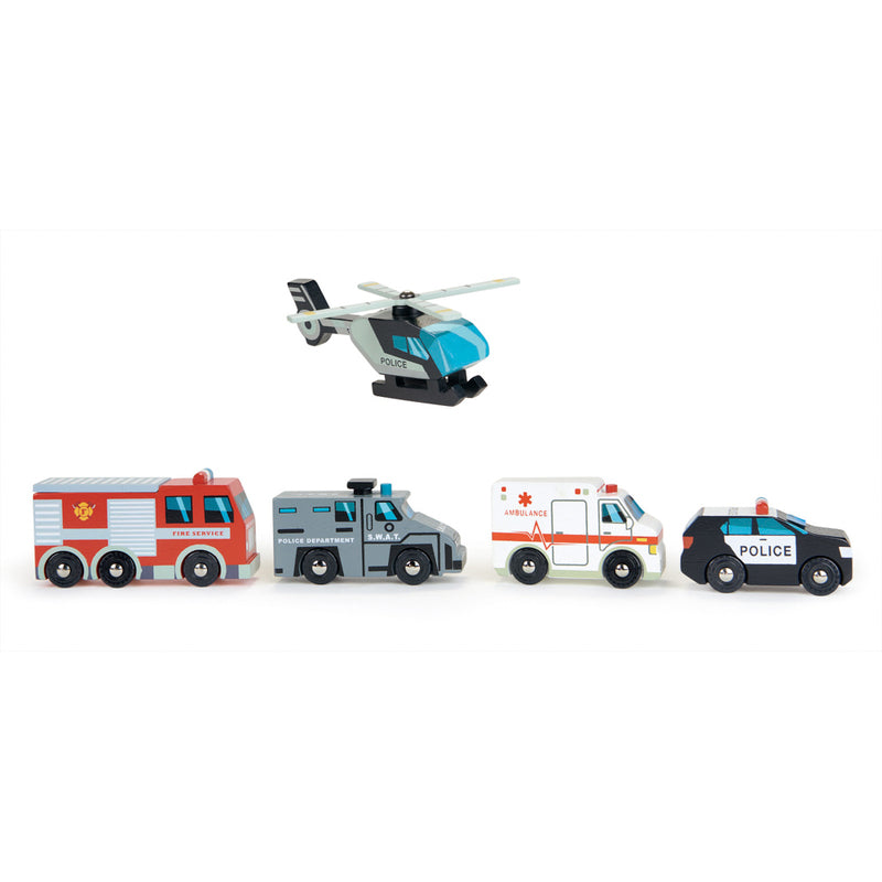 Tender Leaf Toys Emergency Vehicles